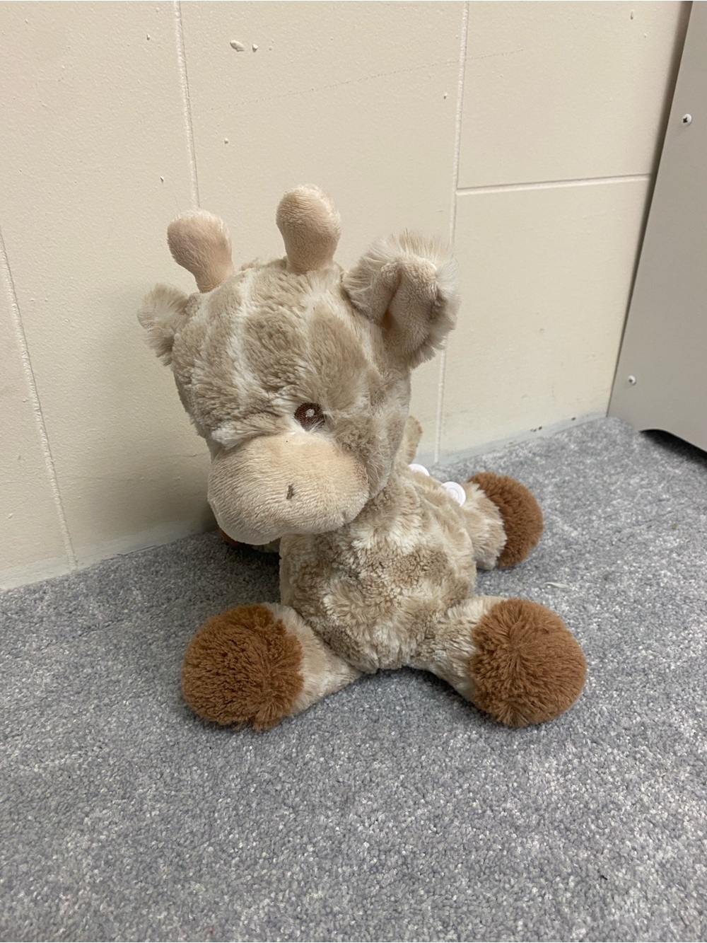 Plush Giraffe Stuffed Animal Toy - Cream and Brown